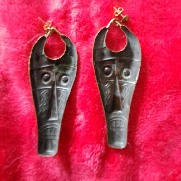 Vintage pierced earrings - Picture 2 of 3